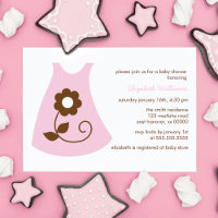 Baby shower fille robe de bébé rose