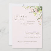 Invitation Baby shower Fille Rose (Devant)
