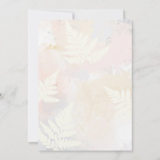 Invitation Baby shower Fille Rose Blush (Dos)