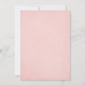 Invitation Baby shower Fille Rose Blush (Dos)