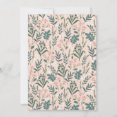 Invitation Baby shower fille Rose de la petite dame Ladybug (Dos)