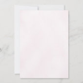 Invitation Baby shower fille rose violet Dahlia (Dos)