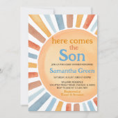Invitation Baby-Shower Fille Sunshine (Devant)