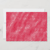 Invitation Baby shower fille super-héros de bande dessinée (Dos)