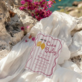 Invitation Baby shower Filles Filles Citron