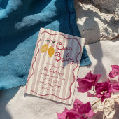 Invitation Baby shower Filles Filles Citron