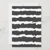 Invitation baby shower Flamant rose, or rose noir tropical (Dos)