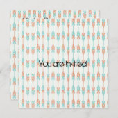 Invitation Baby shower Flèches (Devant / Derrière)