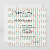 Invitation Baby shower Flèches (Dos)