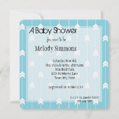 Invitation Baby shower Flèches (Dos)