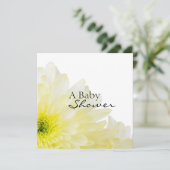 Invitation Baby Shower Fleur (Debout devant)
