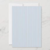 Invitation Baby shower Fleur Bleue Garçon (Dos)