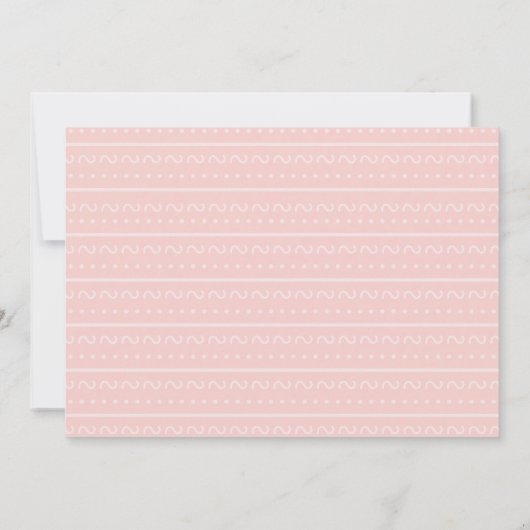 Invitation Baby shower Fleur Cute Couronne & Llama Girl (Dos)