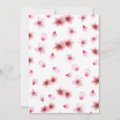 Invitation Baby Shower Fleur de Cerisier (Dos)