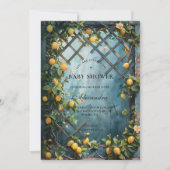 Invitation Baby Shower Fleur de Citron d'Été (Devant)