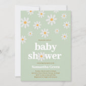 Invitation Baby Shower Fleur de Daisy (Devant)