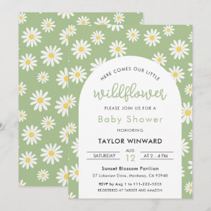 Invitation Baby Shower Fleur de la Sauvage Marguerite