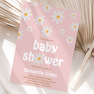 Invitation Baby Shower Fleur de Marguerite
