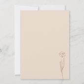 Invitation Baby shower Fleur Minuscule en terre cuite Daisy (Dos)