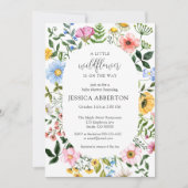 Invitation Baby shower Fleur Petit Fleur sauvage (Devant)