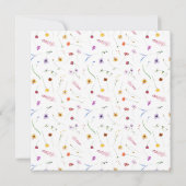 Invitation Baby shower fleur sauvage (Dos)