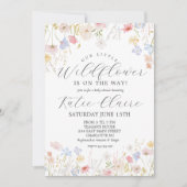 Invitation baby shower fleur sauvage (Devant)