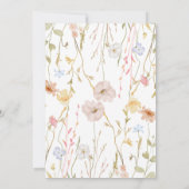 Invitation baby shower fleur sauvage (Dos)