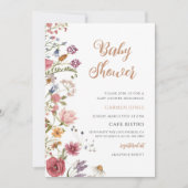 Invitation Baby-Shower Fleur Sauvage (Devant)