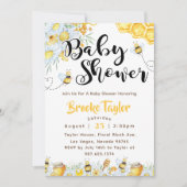 Invitation Baby shower Fleur sauvage (Devant)