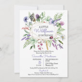 Invitation Baby shower fleur sauvage (Devant)