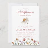 Invitation Baby shower fleur sauvage (Devant)