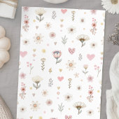 Invitation Baby shower Fleur sauvage