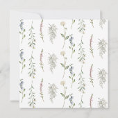 Invitation Baby shower fleur sauvage (Dos)