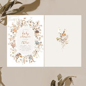 Invitation Baby shower fleur sauvage Animaux autochtones aust