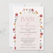 Invitation Baby shower Fleur sauvage Arch Delicate (Devant)