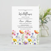 Invitation Baby shower fleur sauvage Bloom (Debout devant)