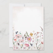 Invitation Baby shower Fleur sauvage Boho (Dos)