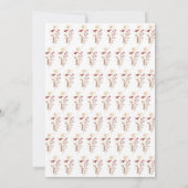 Invitation baby shower fleur sauvage Boho (Dos)