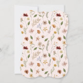 Invitation Baby shower Fleur sauvage Boho Chic (Dos)