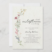 Invitation Baby shower Fleur sauvage Boho Little (Devant)