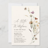 Invitation Baby shower Fleur sauvage Boho Terracotta Fall (Devant)