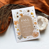 Invitation Baby shower Fleur sauvage de Earthy Fall