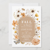 Invitation Baby shower Fleur sauvage de Earthy Fall (Devant)