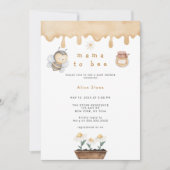 Invitation Baby shower Fleur sauvage de Mama à Bee (Devant)