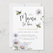 Invitation Baby shower Fleur sauvage de Mama to Bee Daisies (Devant)