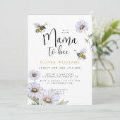 Invitation Baby shower Fleur sauvage de Mama to Bee Daisies (Debout devant)