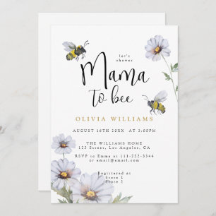 Invitation Baby shower Fleur sauvage de Mama to Bee Daisies