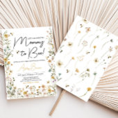 Invitation Baby shower Fleur sauvage de maman à Bee