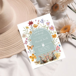 Invitation Baby shower Fleur sauvage de Pâques de YouTube