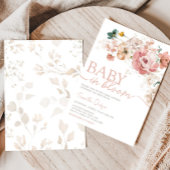 Invitation Baby shower Fleur sauvage de printemps